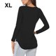 thumbnail image 5 of Sonducket Camiseta de manga larga para mujer, camisetas informales de Color sólido para mujer, jersey, ropa básica, ropa deportiva de poliéster para Prendas para la parte del cuerpo Negro SG Sonducket AP008666-04, 5 of 6