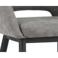 thumbnail image 3 of Brant House Outdoor Dining Chair - Faux Leather - Cushion - Antique Gray/Black, 3 of 6