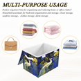 thumbnail image 6 of Iauyy Large Storage Box with Lid - Foldable Home Storage Bins for Clothes Toy Holiday Decor, Peacock (42*32*30cm), 6 of 6