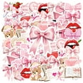 thumbnail image 3 of 35pcs Cute Animal Stationery Stickers Pink Ribbon Teacher Stickers Flowers Graffiti for Laptops Notebooks Suitcases, 3 of 9