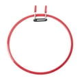 thumbnail image 2 of 22cm Embroidery Hoop Circle Stitch Sp Tension Adults Beginners Needlework Crafts Display Tool Supplies Handy Sewing Favor red, 2 of 10
