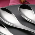 thumbnail image 5 of MEIBUTYUP 3-Piece Stainless Steel Serving Spoons Set, , 6.4 x 1.8 Inches, Kitchen Utensils for Serving, 5 of 5