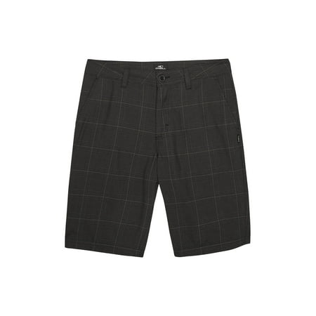 O'Neill Mens Westmont Plaid Short Black 28