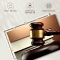 thumbnail image 6 of Elephant Stock Law Wall Art - Horizontal Canvas Wall Art - Living Room Wall Decor - Profession Canvas - Brown And Gold Decor - 36" x 24", 6 of 8