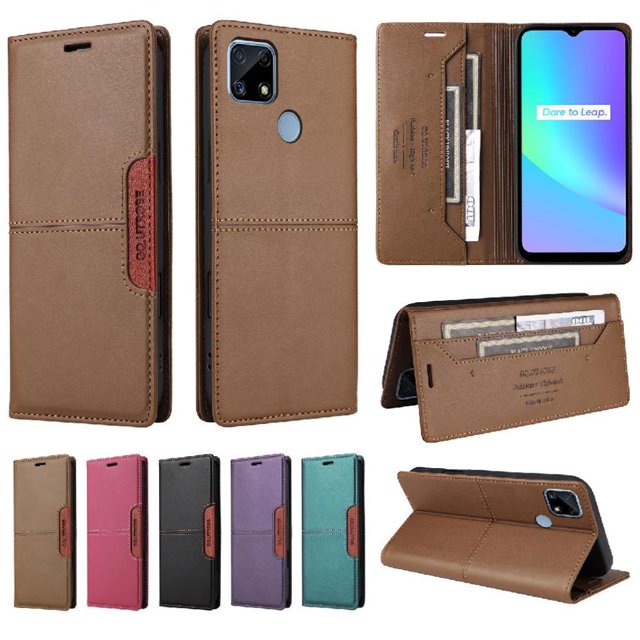 Étui pour FOXDOCK Realme C25 Portefeuille Blocage RFID Flip Cover Antichoc
