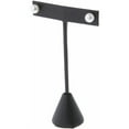thumbnail image 2 of Plymor Black Faux Leather "T" Style, Single Pair Earring Display Stand, 2.5" W x 1.25" D x 4.5" H (Pack of 6), 2 of 2
