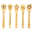 thumbnail image 2 of Danhjin Fiive Shovel Radium Carving Spatula Spoons Set Slotted Spoon 5PC Tableware Gift Dinnerware Sets, 2 of 9