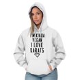 thumbnail image 5 of Vegan Love Karats Funny Diamond Lover Hoodie Sweatshirt Women Brisco Brands S, 5 of 6