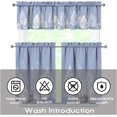 thumbnail image 6 of Christmas Kitchen Curtains Valances 3 Piece Set,Merry Xmas Pine Trees Snowy Forest Deer Snowflakes Rod Pocket Farmhouse Cafe Curtain Over Sink Window for Holiday Winter Decor 36 Inch, 6 of 7