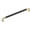 Brushed Brass - Black Leather Accents, variant on Goo-Ki 6 Pack 5 Inches Satin Gold Charm Brushed Brass Cabinet Handles - Stylish Drawer Pulls for Modern Flair