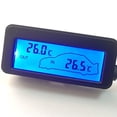 thumbnail image 1 of Langgg Mini Thermometer 12V Digital Backlight LCD Display Smart Black Casing Temperature Meter with 1.5M Sensor Cable, 1 of 8