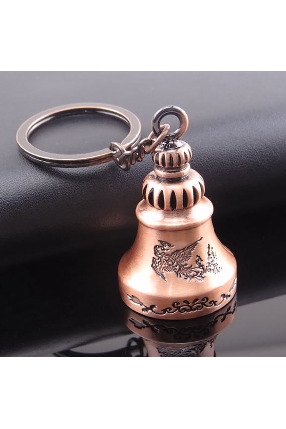 Bell Keychain Retro Crisp Sound Zinc Alloy Keychain Pendant for Key