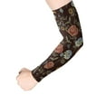 thumbnail image 5 of WIRESTER 1 Pair Arm Sleeves Sun UV Protection Cover With Thumb Holes For Women & Men, Suitable For Cycling, Gardening, Driving, Fishing, Golfing, Hiking - Brown Rose Daisies, 5 of 6