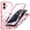 Pink, variant on Lunvic for iPhone 16 Pro Max Rugged Case, Full-Body Water-Resistant Protection, Magnetic Ring, Front Frame with 9H Screen Protector, Black