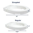 thumbnail image 2 of Mobb Siège de Toilette Surélevé à Charnière de 2 Pouces, 2 of 2