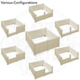 thumbnail image 5 of SmithBuilt 48" x 48" x 18" Whelping Box for Dogs and Puppies, Heavy Duty Whelping Pen and Birthing Box with Rails, Tan, 5 of 8