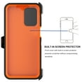thumbnail image 4 of For Motorola Moto G 5G 2024 Phone Case, Ebizware Case with [Built-in Screen Protector] Holster Belt Clip Military Grade Heavy Duty Shockproof Rugged Kickstand Cover for Moto G 5G 2024 - Black/Orange, 4 of 10