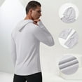 thumbnail image 5 of Chbgutlmr Athletic Tops for Men Hoodies Long Sleeve Thumb Hole Workout Outdoor Active Pullover Tops Fall, 5 of 9
