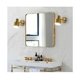 thumbnail image 3 of Luz de pared LED, espejo de dirección ajustable, luz de baño, escalera dorada, lámpara de pared de hierro para dormitorio, 3 of 4