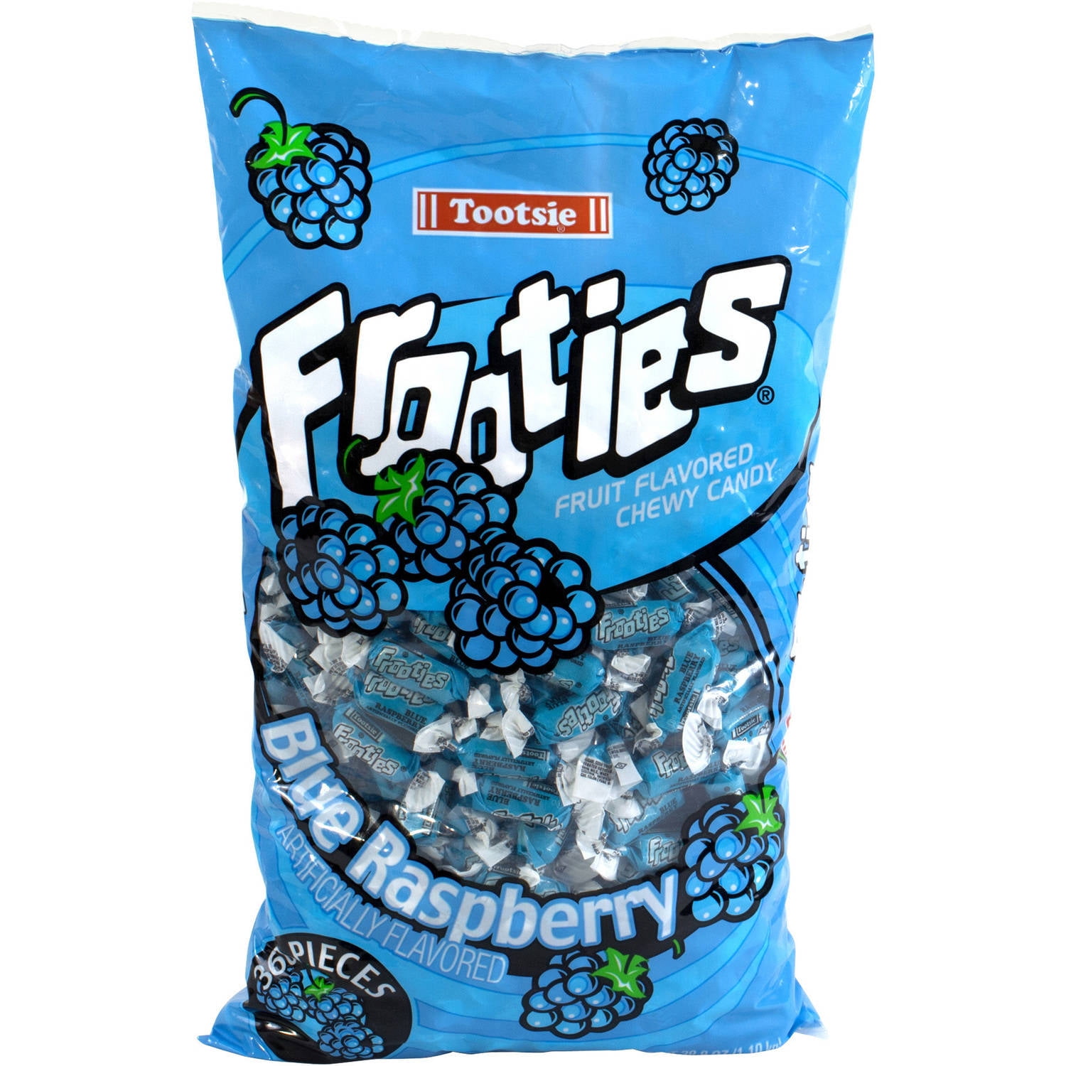 Tootsie Frooties, Blue Raspberry Fruit Flavored Chewy Candy, 360 Ct