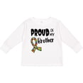 thumbnail image 3 of Inktastic Proud of My Brother Autism Awareness Puzzle Piece Ribbon Boys or Girls Long Sleeve Toddler T-Shirt, 3 of 5