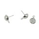 thumbnail image 3 of 100 Piezas de 8 Mm de Media Bola Pendiente Del Perno Prisionero Del Oído con 1 Mm de Bucle Cerrado Resultados Del Pendiente de Bricolaje Que Hacen 14 White K Baoblaze Pendiente Stud Pin con lazo, 3 of 8