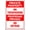 Warning Sign 4, variant on Funny Private Do Not Read Sign - 8"x12" Tin Metal Humorous Decor for Home Bar Man Cave