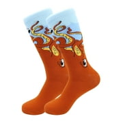 Sick Socks-Octopus (Orange)-Trippy Dress Socks