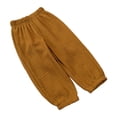 thumbnail image 4 of Hurxie Toddler Baby Girls Elastic Waist Pants Soft Harem Bloomers Summer Long Pants Brown,4 Years, 4 of 7