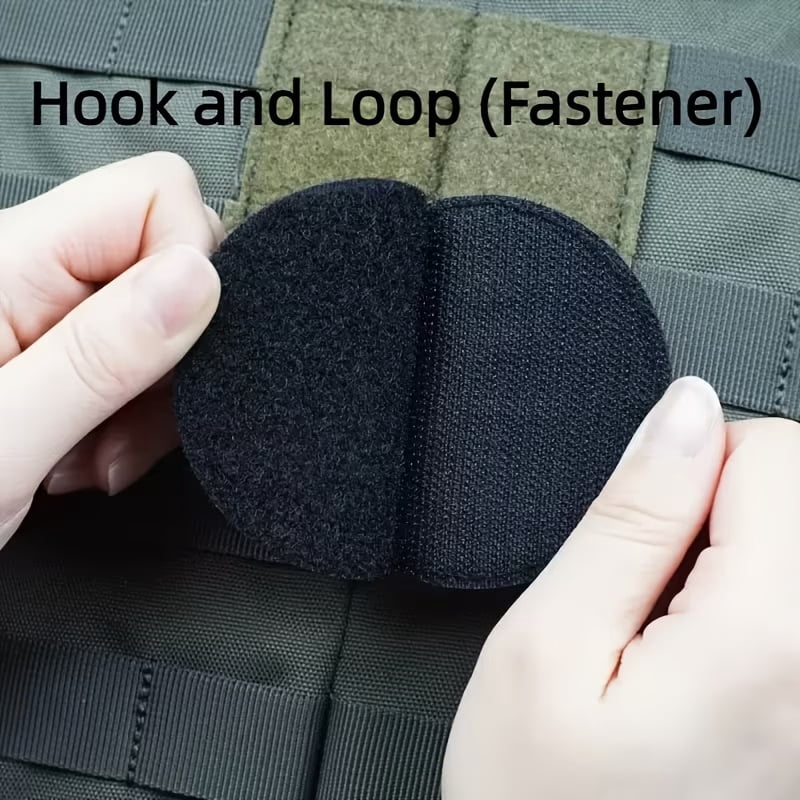 1pc Embroidered Compass Patch for Outdoor Activities - Tactical Vest, Backpack, and Apparel Morale Badge