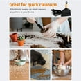 thumbnail image 6 of MR.SIGA Mini Dustpan and Brush Set, Portable Cleaning Brush and Dustpan Combo with Bamboo Handle, Black, 1 Set, 6 of 6