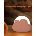 thumbnail image 3 of Luz nocturna para bebé, luz nocturna para niños pequeños, con 4 intensidades y correa de silicona, luces nocturnas para niños, lámpara de nube nocturna para lactancia materna, recargable par, 3 of 5