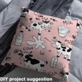 thumbnail image 2 of Castle Fairy Kawaii Cow Fabric by the Yard 2 Yard,Black Pink White Sewing Fabric,Farmhouse Animal Home Decor Fabric by the Yard,Luxury Kids Bedroom Decor, 2 of 6