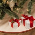 thumbnail image 4 of Colonial Mills WL41R050X050 50 x 50 in. Cozy Wool Trimmed Holiday Tree Skirt - Natural, 4 of 4