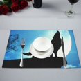 thumbnail image 1 of BSDHOME Wolf Kitchen Table Mat Placemats for Dining Table 12x18 inches, 1 of 4