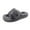 Gray, variant on Bkhluea Women's Memory Foam Faux Fur Lined Open Toe Slippers for Women House Shoes Indoor and Outdoor