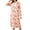 Red Floral, variant on Nightgown for Women Long Sleeve Sleepshirts Full Length Sleepdress Lace Trim V-Neck House Dress with Pink Floral Printed, XL