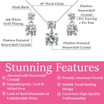 thumbnail image 3 of Cate & Chloe Jasmine 18k White Gold Plated Jewelry Set with Swarovski Crystals Gift for Women, 3 of 9