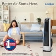 thumbnail image 2 of Lasko 35" 3-Speed Oscillating High Velocity Tower Fan Gray/Black, U35105, 2 of 13