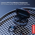 thumbnail image 2 of LP75 BT5.3 Audífonos inalámbricos verdaderos con micrófono Gancho para la oreja Auriculares dep Lenovo Auriculares, 2 of 7