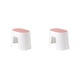 thumbnail image 1 of Inteprter Muebles duraderos Preferido PP Cómodo y plegable Niño y taburetes para cambiar zapatos de alto valor estético Cara blanca+barro rojo de tamaño pequeño 2Conjunto, 1 of 6