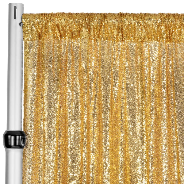 Champagne gold Taffeta drape panels wedding backdrop anniversaries party 