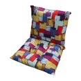 thumbnail image 1 of High Back Chair Cushion - Indoor/Outdoor Waterproof Patio Cushion  Porch Rocking Chair Pad   Weather Replacement Seat Cushion  Multicolor  15.75x31.5 inches, 1 of 8