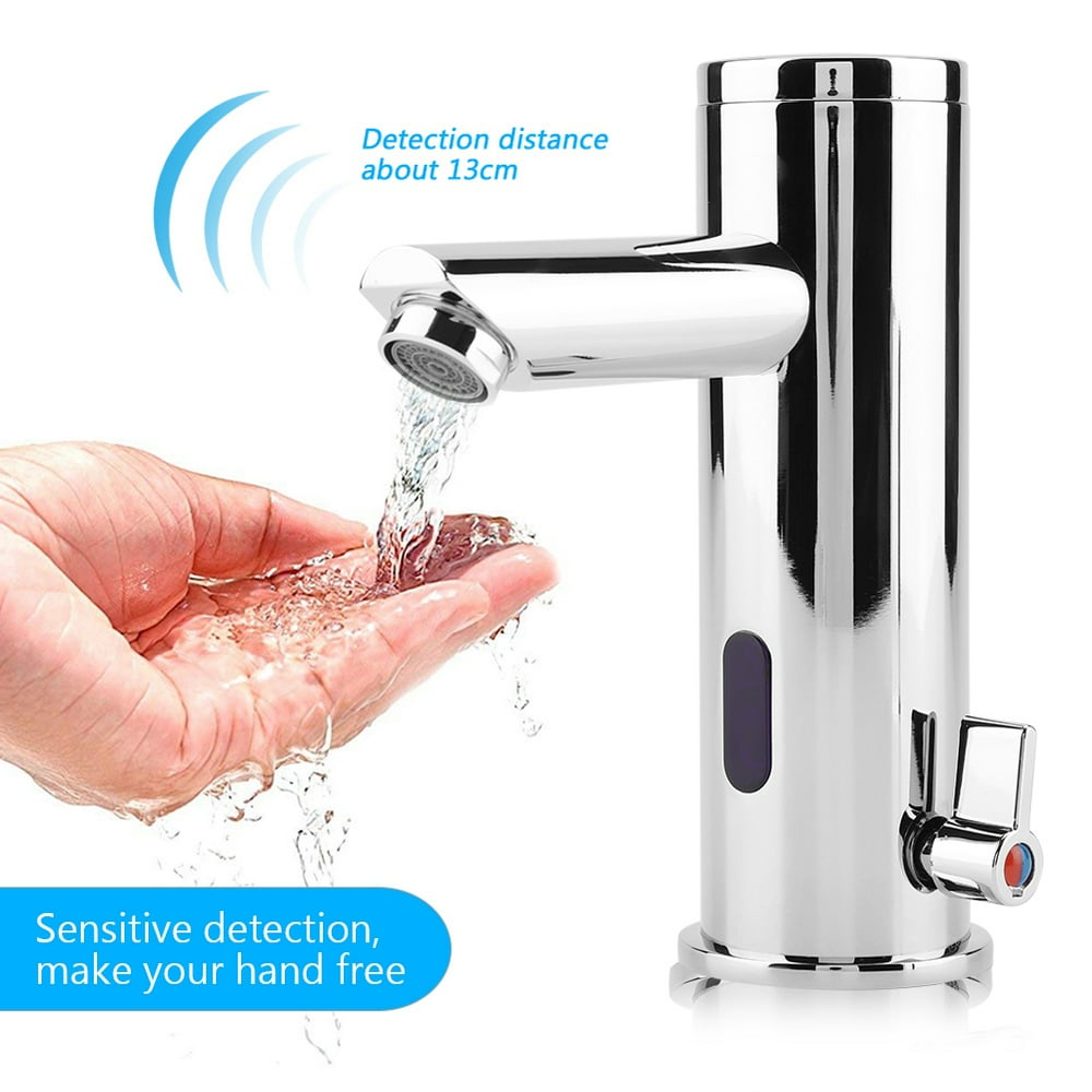 WALFRONT Automatic Sensor Faucet Battery Powered Bathroom Basin Toilet