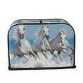 thumbnail image 2 of Goofa Horses Running Through The Water Print Toaster Cover 2 Slice, Two Slice Bread Machine Cover Quilted Toaster Covers Bread Maker Cover Kitchen Appliance Cover, 2 of 7