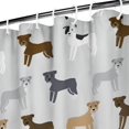 thumbnail image 3 of Bulldog Dog Shower Curtain 36"x72" ,Bathroom Decorative Shower Curtains Set with 12 Hooks,Modern Waterproof Washable Shower Curtain, 3 of 6