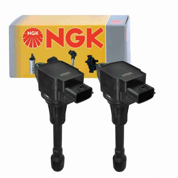 2 pc NGK 48848 Ignition Coils for 22448-1HC0A 22448-5RB0A 921-2168 E1219 IC823 IGC0092 UF-719 UF719 Spark Plug Wire Boot