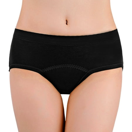 

Womens Underwear Tummy Control Pants Before And After Menstrual Lengthened Anti Side Leakage Triangular Sanitary Pants Panties 6 Pack