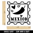 thumbnail image 2 of Mexico Chili Pepper Passport Travel Self-Inking Rubber Stamp Ink Stamper - Yellow Ink - Small 1 Inch, 2 of 7