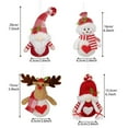 thumbnail image 3 of Fjnjuu Christmas Plush, New Red and White Christmas Knitted Doll Hanging Father Christmas Snowman Desktop Ornament Decoration, 3 of 3